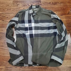 Burberry lightweight plaid shirt
